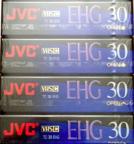 JVC EHG (Extra Hoch Grade Compact) 30 VHS C 4 Stück