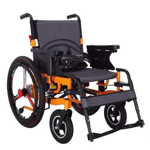 DPPAN Intelligenter faltbarer elektrischer Rollstuhl für Erwachsene, tragbarer faltbarer Tragerollstuhl, langlebige Rollstühle mit 2 x 250 W Motor und 12 V 24 Ah Lithium-Ionen-Akku