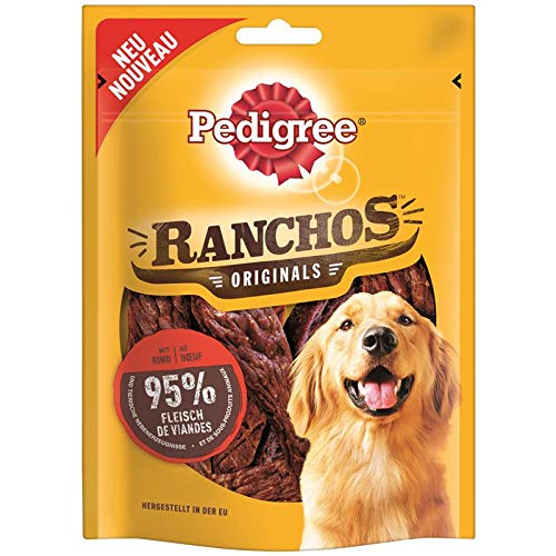 PEDIGREE Ranchos mit Rind | 7 x 80g Hundesnack