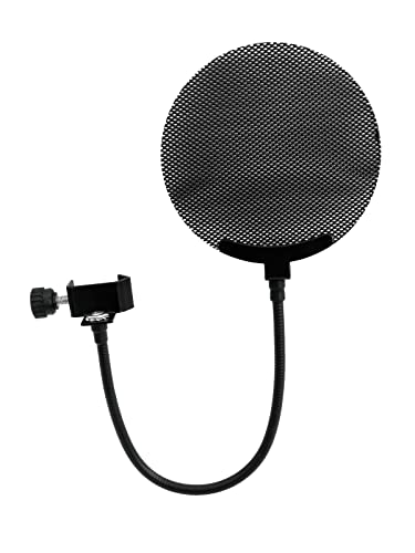 Omnitronic Mikrofon-Popfilter, Metall schwarz (60006250)