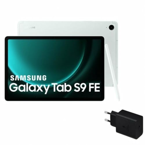 Samsung Galaxy Tab S9 FE 5G 10,9 Zoll, 6/128 GB, Grau + 25 W Cargador