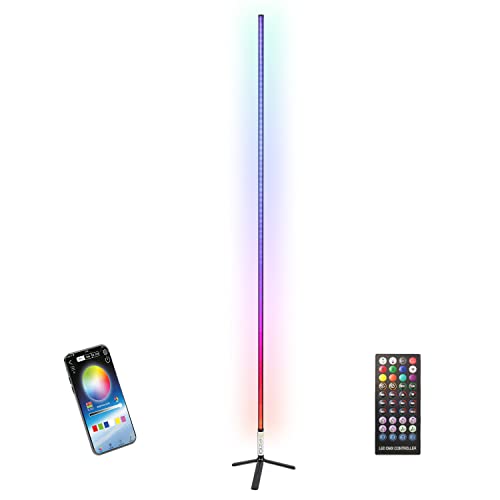 Ibiza Light Magic Color Stick 1,8 m schwarzer LED-Röhre, Fernbedienung oder App-Steuerung