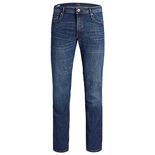 JACK & JONES Herren JJITIM JJORIGINAL AM 814 PS NOOS Slim Jeans, Blau Blue Denim, W44/L34 (Herstellergröße:44)
