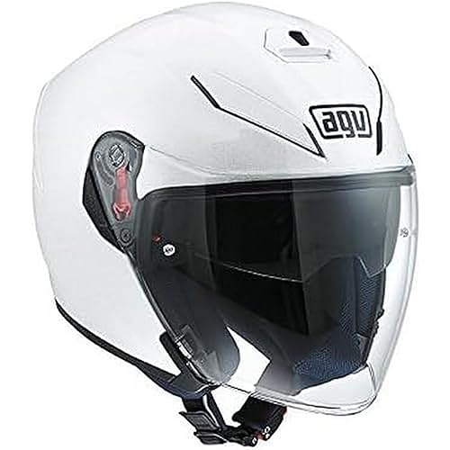 AGV 1131A4G0 Motorrad Helm, Perle Blanc, MS