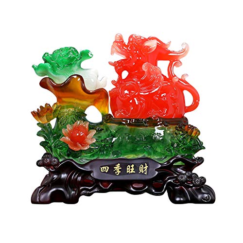 Kunstdekoration Einzigartige Form Pi Xiu Dekoration Glück Feng Shui Pi Xiu Jade Kohl Wohnzimmer Schreibtisch Wohnzimmer-Dekoration Crafts Öffnungs-Geschenk desktop dekorationen (Color : B)