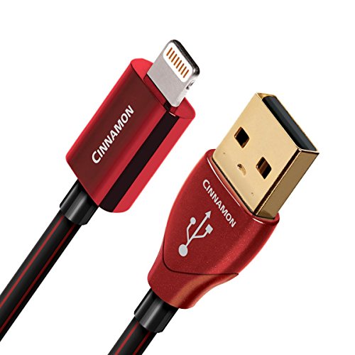 AudioQuest 1.5m Cinnamon Lightning 1,5 m Schwarz - Lightning-Kabel (1,5 m, Lightning, USB A, Schwarz, 1 Stück(e))