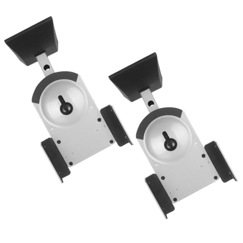 NEG Lautsprecher-Halterung (Paar) Beam201-SI (Silber) Boxen-Rack/Träger neigbar/schwenkbar/drehbar (Tragkraft bis 25kg)