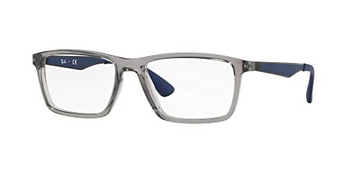 Ray-Ban Herren 0rx 7056 5814 55 Brillengestelle, Grau (Transparente Grey)