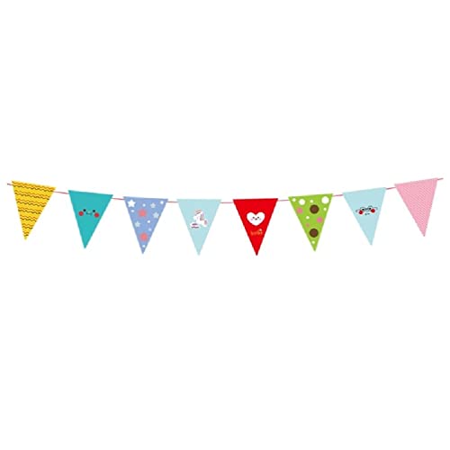 Papierflaggen Girlanden Hängende Flaggen Streamer für Babyparty, Hochzeit, Geburtstagsfeier, 118 Zoll