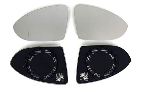 Pro!Carpentis Spiegel Spiegelglas links + rechts 2er Set beheizt Ersatzglas für elektrische und manuelle Aussenspiegel kompatibel mit Golf 7 ab 2013 Touran 5T1 ab 2015