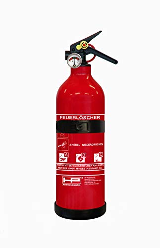 HP-Autozubehör 10151 Auto Feuerlöscher ABC 1kg Pulverlöscher nach DIN EN 3