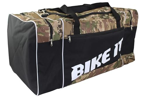 Bike It Gepäcktasche, 128 l, für Motorrad, Motocross, groß, 128 Liter Fassungsvermögen, Camouflage