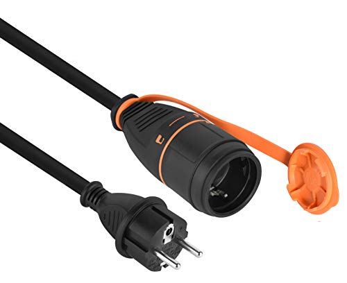 Electraline 01743 Verlängerung Outdoor IP44 10M RNF 3G1.5 Steckdose Electralock Stromanschlussverriegelungssystem da er ein versehentliches Trennen des angeschlossenen Geräts während seiner Verwendung