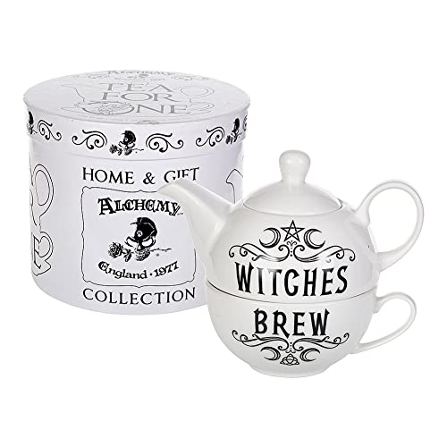 Alchemy Witches Brew Hex Tea for One Becherset Weiß 17x14.5cm