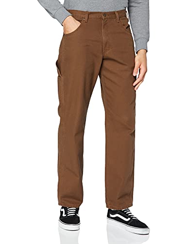 dickies Men's Relaxed Fit Duck Jean, Brown, 34x32