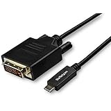 StarTech.com USB-C auf DVI Kabel - USB 3.1 Typ C zu DVI - Monitorkabel - 1920 x 1200 - schwarz