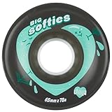 Chaya Roller Skate Rolle Big Softie´s Clear Black, 65mm*37mm / 78A, Outdoor Elite Performance, 4er-Pack