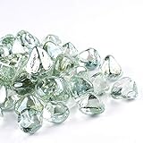 Chilli Cosmos Feuerglas Diamant 2,5 cm Feuerstelle Glasstein für Gas oder Propangas-Feuerstelle (4,5 kg Kristallweiß), Geschenkpackung