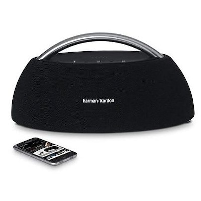 Harman/Kardon Go + Play Tragbarer Bluetooth Lautsprecher mit Dual-Mikrofon-Konferenzsystem - Weiß