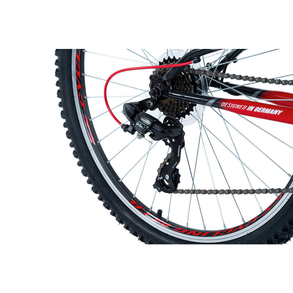 KS-Cycling Mountain-Bike Topeka 26 Zoll Rahmenhöhe 48 cm 21 Gänge schwarz schwarz ca. 26 Zoll 3