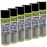 Petec_bundle 6X PETEC UNTERBODENSCHUTZ Bitumen Spray Steinschlagschutz SCHWARZ 500 ML 73150