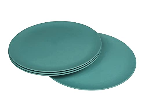 zuperzozial Campinggeschirr Teller Flavour-It Plate 25,5cm, Misty Blue (4er Pack) Bioplastic C-PLA