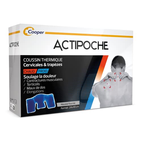 ACTIPOCHE - Thermokissen - Thermotherapie - Muskelverspannungen und Gelenkschmerzen - Halswirbelsäule und Traezes - Gel - 1 Stück