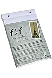 Exacompta 12214E Nachfülleinlagen für Schreibblock FAF blanko 1 x 170 Blatt , 21 x 13,5 cm, mikroperforiert, ideal für Ihre Notizen, Retro-Design mit zeitloser Eleganz