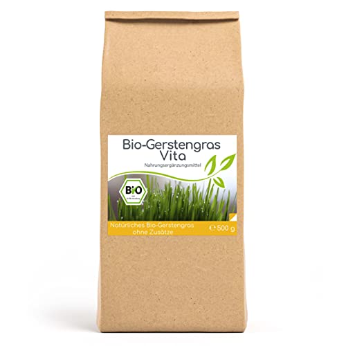 Cellavita Bio Gerstengras Vita - das Superfood Bio vegan ohne Zusatzstoffe keine Füllstoffe | (500g)