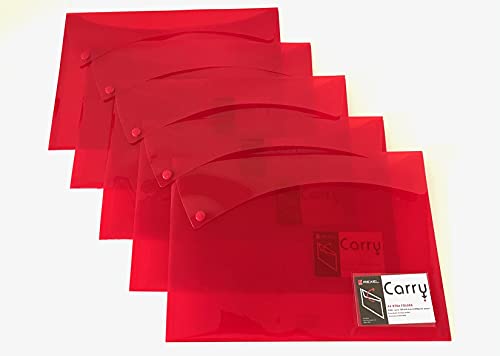 25 x REXEL Carry Dokumentenmappe Sammelmappe Xtra Folder, DIN A4, rot
