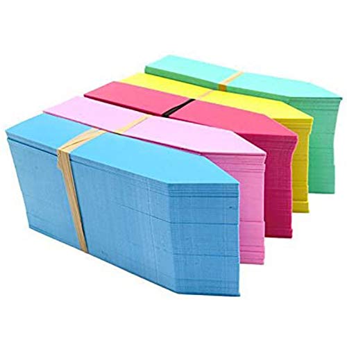 Eighosee 1000 Stück 10,2 cm Etiketten, mehrfarbig, für Kinderzimmer, Kunststoff-Topf-Etiketten, Box mit 1000 Stück