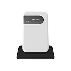 emporiaSIMPLICITYglam - 4G Feature Phone - RAM 48 MB / Interner Speicher 128 MB - 320 x 240 Pixel - weiß