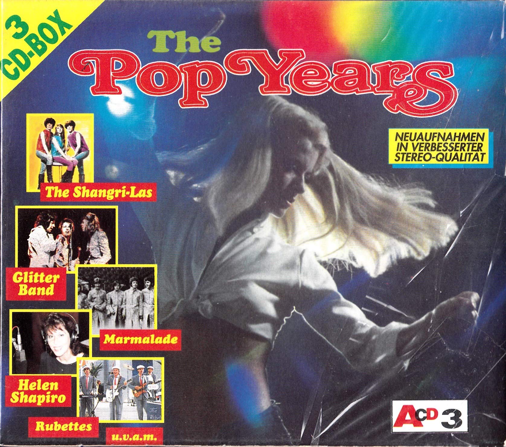 THE POP YEARS - Top Hits + Top Interpreten - Neuaufnahmen in verbesserter Stereo-Qualität - 3 CD-BOX