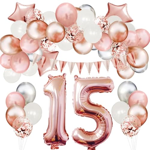 Luftballons Geburtstagsparty-Zahlenkombination Atmosphäre Dekoration Ballondekoration Zubehör 15
