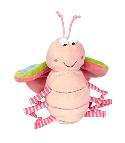 SIGIKID 39209 Schmetterling Cuddly Gadgets Mädchen Babyspielzeug empfohlen ab Geburt rosa, 8 x 7 x 14