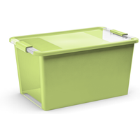 KIS Aufbewahrungsbox' BI Box L [40L], hellgrün / transparent 55 x 35 x 28 cm