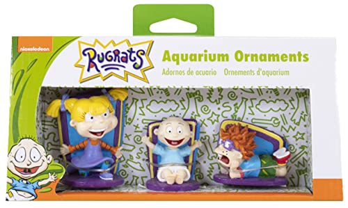 Penn-Plax Rugrats 3-teiliges Aquarium-Deko-Set – inklusive Tommy, Chuckie und Angelica – klein