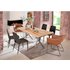SIT Tisch »TABLES & CO«, HxT: 76 x 100 cm, Holz - braun | silberfarben