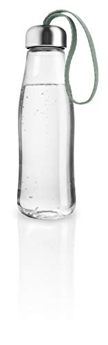 EVA SOLO | Glass Drinking Bottle 0.5l | Borosilicate Glass, Stainless Steel, Silicone, Polyester | Fadded Green