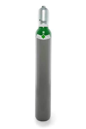 Argon 4.6 10 Liter Flasche/NEUE Argonflasche (Eigentumsflasche), gefüllt mit Argon 4.6 (Reinheit 99,996%) / 10 Jahre TÜV ab Herstelldatum/EU Zulassung/PROFI-Schweißargon WIG,MIG - Globalimport