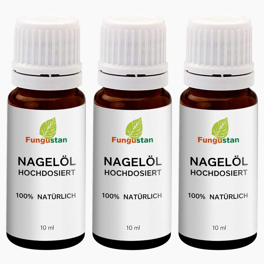 Fungustan – Teebaumöl Nagelöl zur Stärkung der Nägel (3 Flaschen je 10ml)