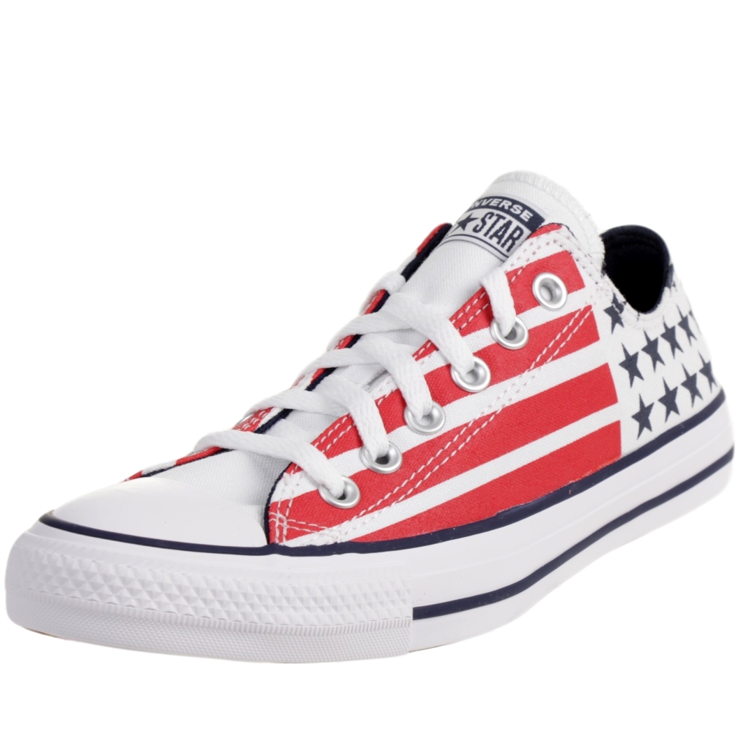 Converse CTAS OX "Stars & Stripes" Sneaker Canvas Schuhe Unisex 167838C 37.5 EU