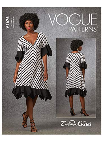 Vogue Pattern V1676E5 Damenkleid E5 (44-46-48), Papier, verschieden, (14-16-18-20-22)