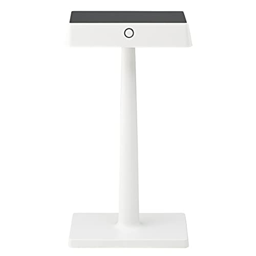 SIGOR Nuindie Charge - Dimmbare LED Akku-Tischlampe Indoor & Outdoor - Drahtlose Ladefunktion für Smartphones - 24h Leuchtdauer, Weiß
