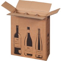 SMARTBOXPRO Flaschen-Versandkarton, für 3 Flaschen
