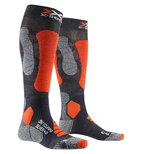 X-Socks SKI Touring Silver 4.0 Socks, Anthracite Melange/O, 39/41