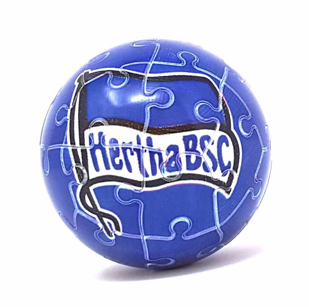 Windworks 5 cm Puzzleball 27 Teile Fußball Bundesliga mit Vereinslogo (Hertha BSC)
