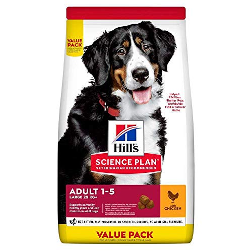 Hill' S Wissenschaft Plan Canine Erwachsene Gesundheit & Form Lebensmittel für Hund Große Race Huhn 18 kg