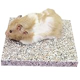 Emours, kühle Granitplatte für Hamster, Chinchillas und andere Kleintiere, dekorativ, 19,8 x 15 cm