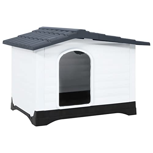 Animals & Pet Supplies Pet Supplies Hundezubehör Hundehaus Hundehaus Grau 90,5 x 68 x 66 cm Polypropylen